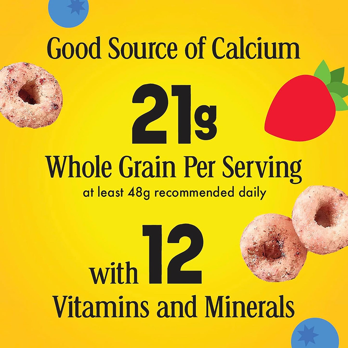 Very Berry Cheerios Gluten Free Family Size Cereal – Stay-Crunchy Pantry Pack for Cabin, RV, and Beach House Stays