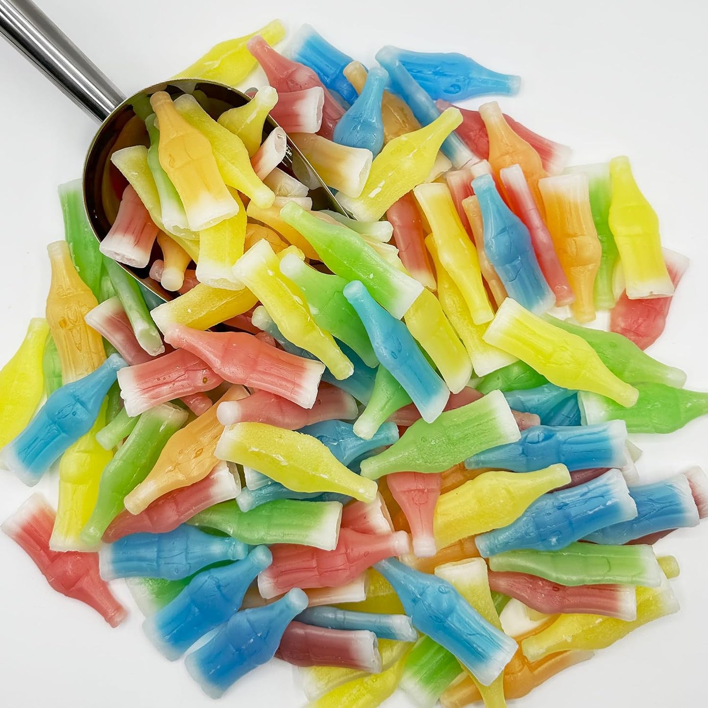 Wax Bottle Candy Drinks – Curated Retro Candy Assortment in Bulk Half-Pound Bag, Unique White Elephant and Valentine's Day Gift Idea