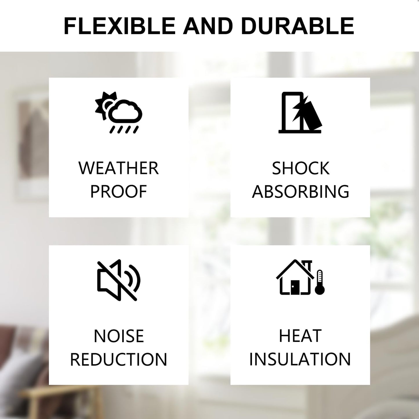 Weather Stripping Adhesive Tape – Simple Living Solution, No Tools Required Foam Weatherstrip