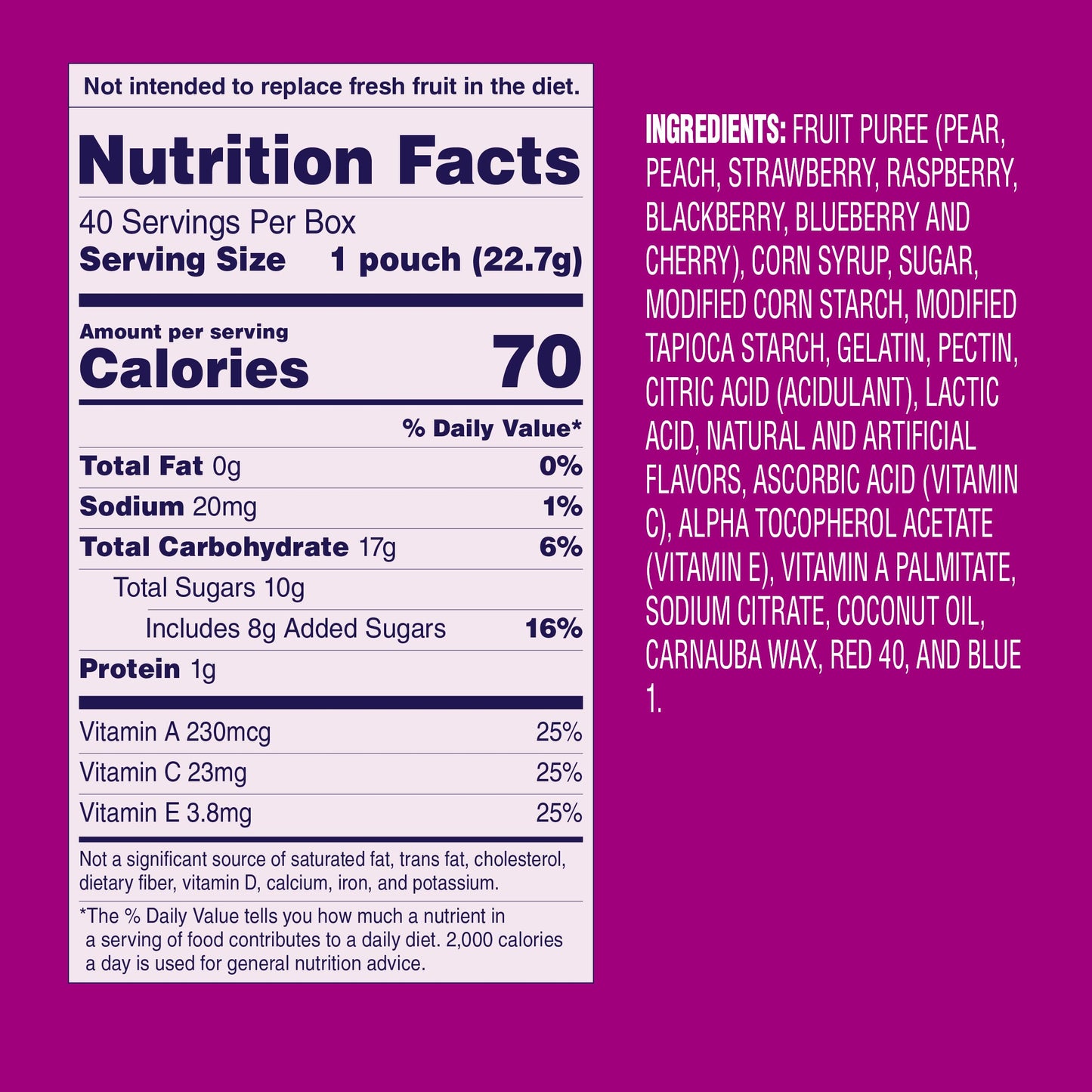 Welch's Fruit Snacks Strawberry – Wholesome Purse and Baby Bag Snack for On-the-Go Portion Control, 40 Pack of 0.8 oz Bags