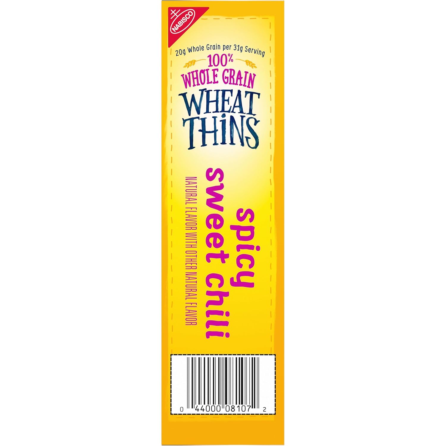Wheat Thins Spicy Sweet Chili Crackers – Shareable Snack Pack for Patio Parties, Picnic Baskets, and Park Hangouts, 8.5 oz