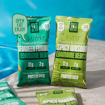 Where You Bean Furikake Edamame Snack – Low-Carb Crunchy Energy for Busy Professionals and Home Office Cravings