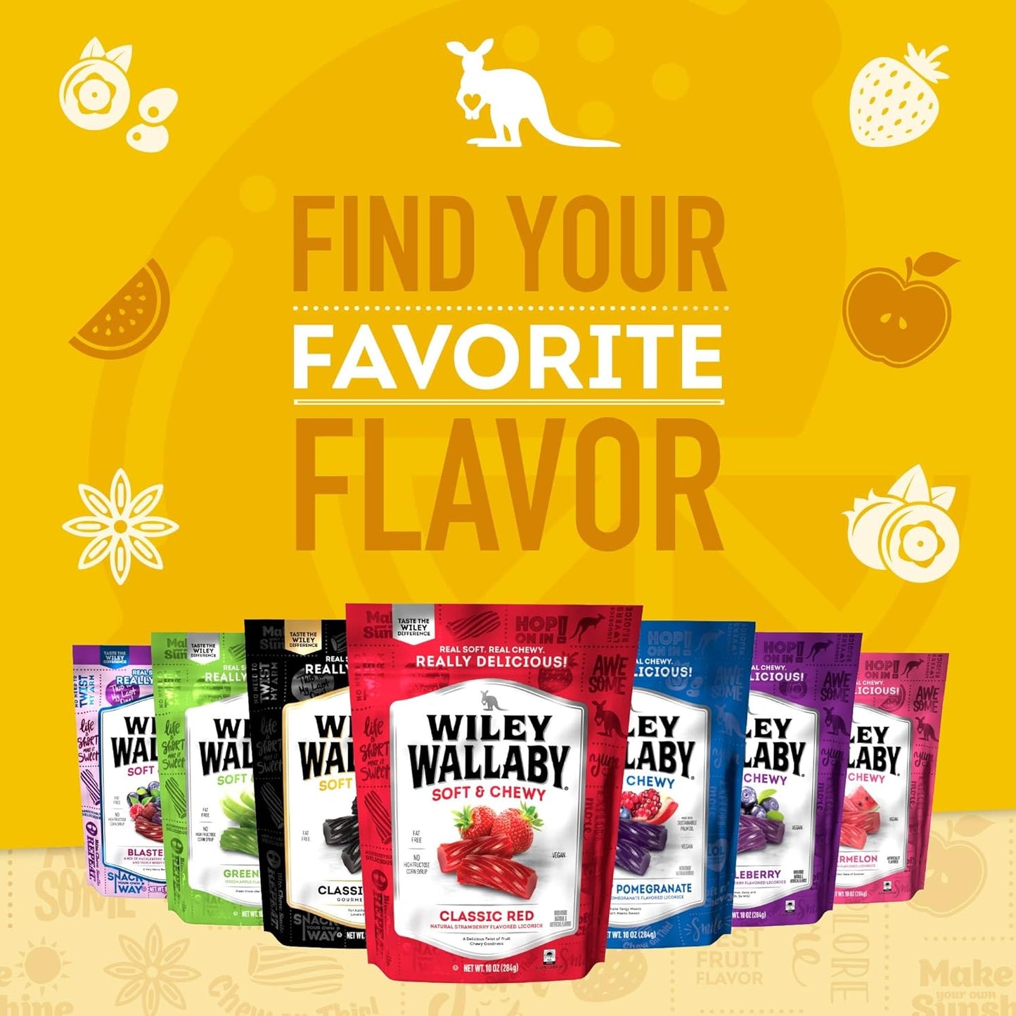 Wiley Wallaby Licorice – Mindful Snacking Lemonade Twists for Office Desks and Wind-Down Moments