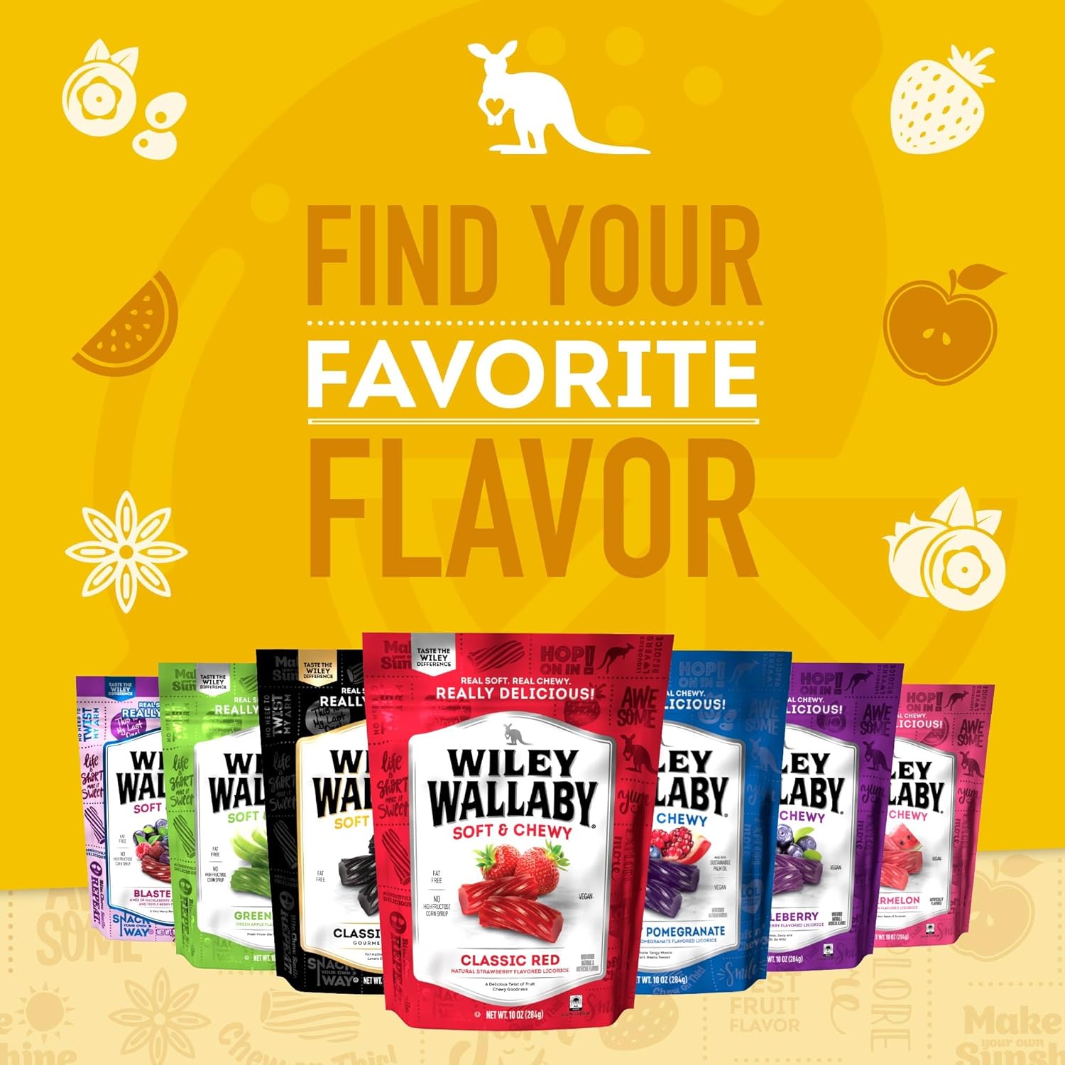 Wiley Wallaby Licorice – Mindful Snacking Lemonade Twists for Office Desks and Wind-Down Moments