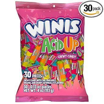 Winis 30-Piece Taffy Candy Bag – Ready-to-Give Mexican Candy for Valentine's Day, Easter, and Birthday Treats