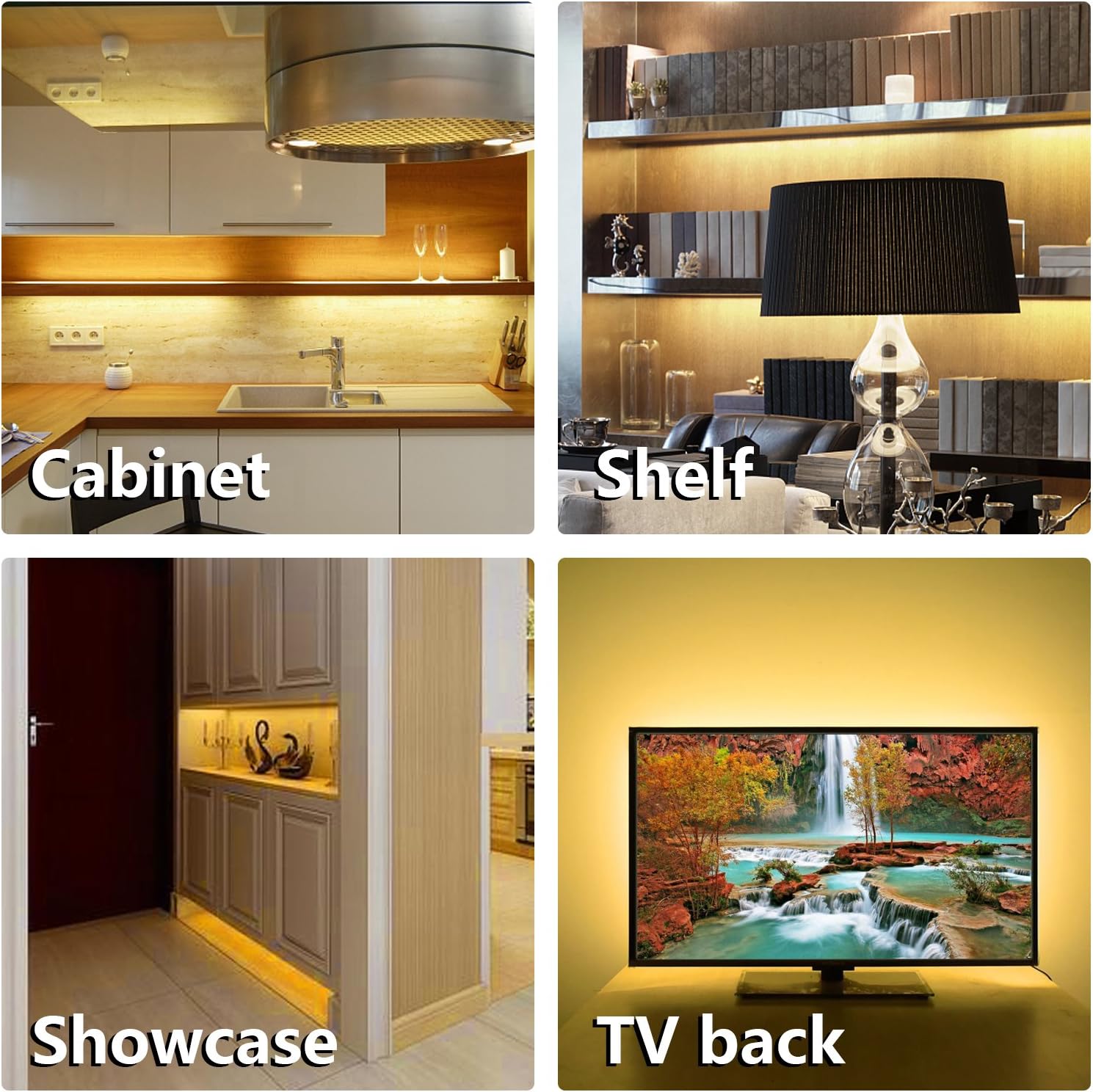 WOBANE 6-Bar Dimmable LED Lighting Kit – Slim Profile Cabinet Lighting for Intentional, Less-Is-More Spaces