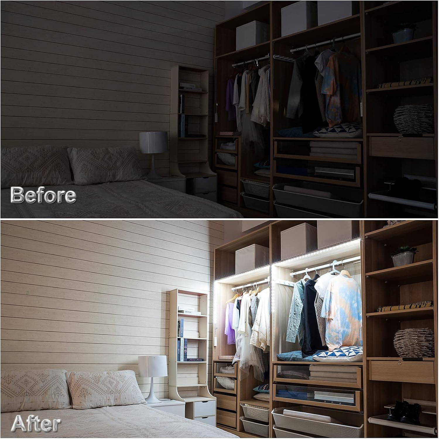 WOBANE PIR Closet Light – No-Flame, No-Wire Lighting for Playroom and Kids' Cabinets