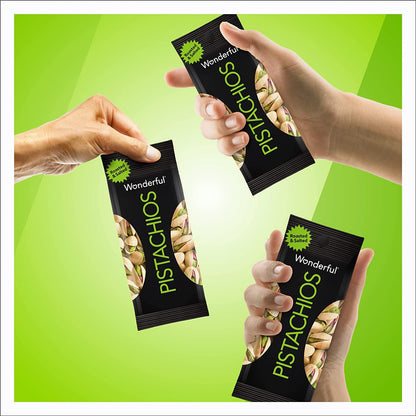 Wonderful Pistachios Individually Wrapped Packs – Airline Carry-On Friendly Travel Snack