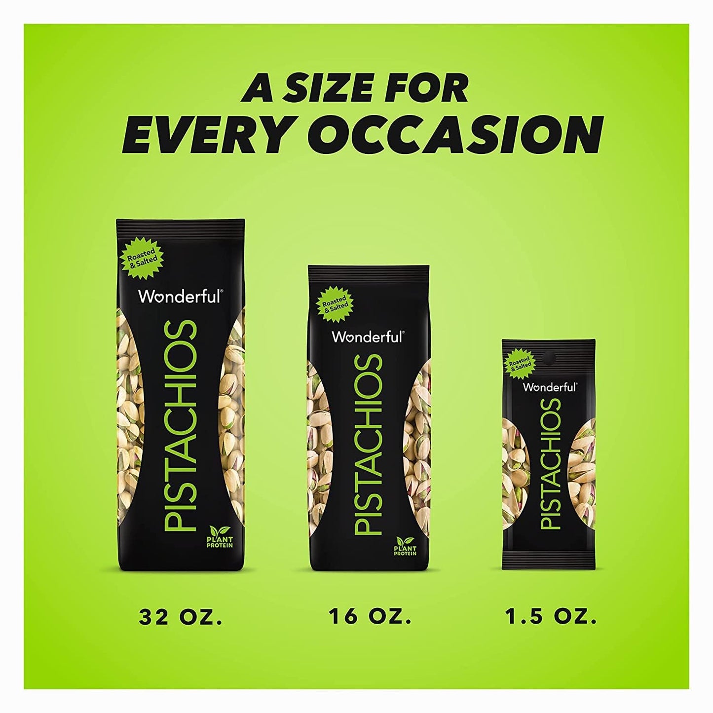Wonderful Pistachios Individually Wrapped Packs – Airline Carry-On Friendly Travel Snack