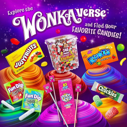 Wonka Spree Original Hard Candy – Hike and Trail Candy, 12 oz Resealable Bag for On-the-Go