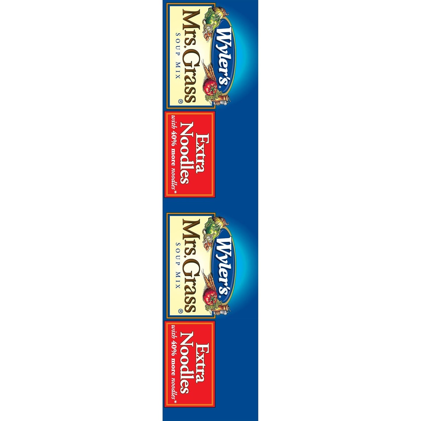 Wyler's Mrs. Grass Extra Noodles Soup Mix – Nursery-Adjacent Pantry Item for Caregiver Meal Prep