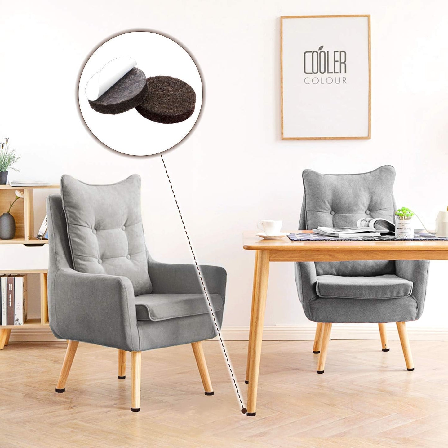 Yelanon 216 Piece Felt Furniture Pad Variety Pack - Useful New Home Gift for Renters, Newlyweds, and Apartment Dwellers