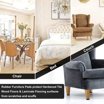 Yelanon Felt and Rubber Furniture Pads – Secure Floor Protectors That Stop Heavy Furniture From Shifting