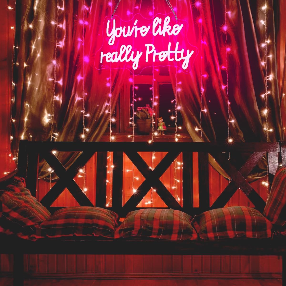 You like really pretty LED Neon Sign – Chic Vanity and Makeup Room Light, Pink Hue for Beauty Stations