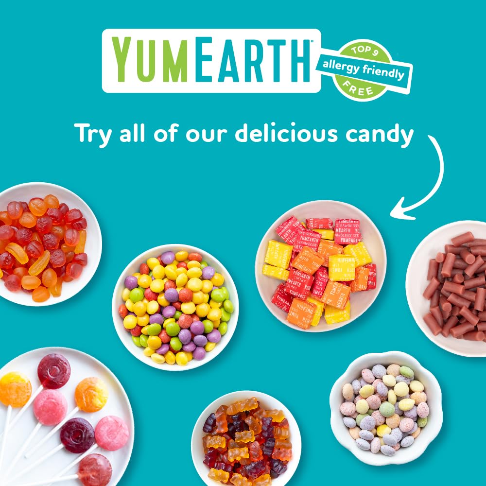 YumEarth Organic Chewys Vegan Candy Variety – Care Package Snack for College Student