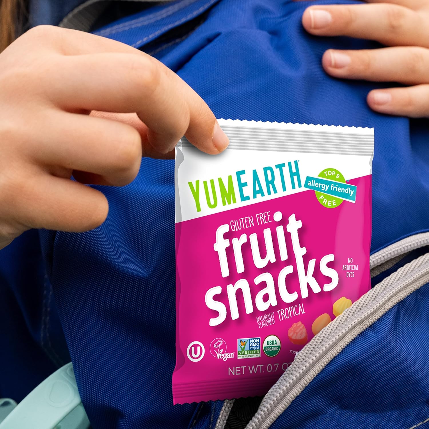 YumEarth Top 9 Allergen Free Fruit Snacks – Inclusive Treat Bag for Class Parties