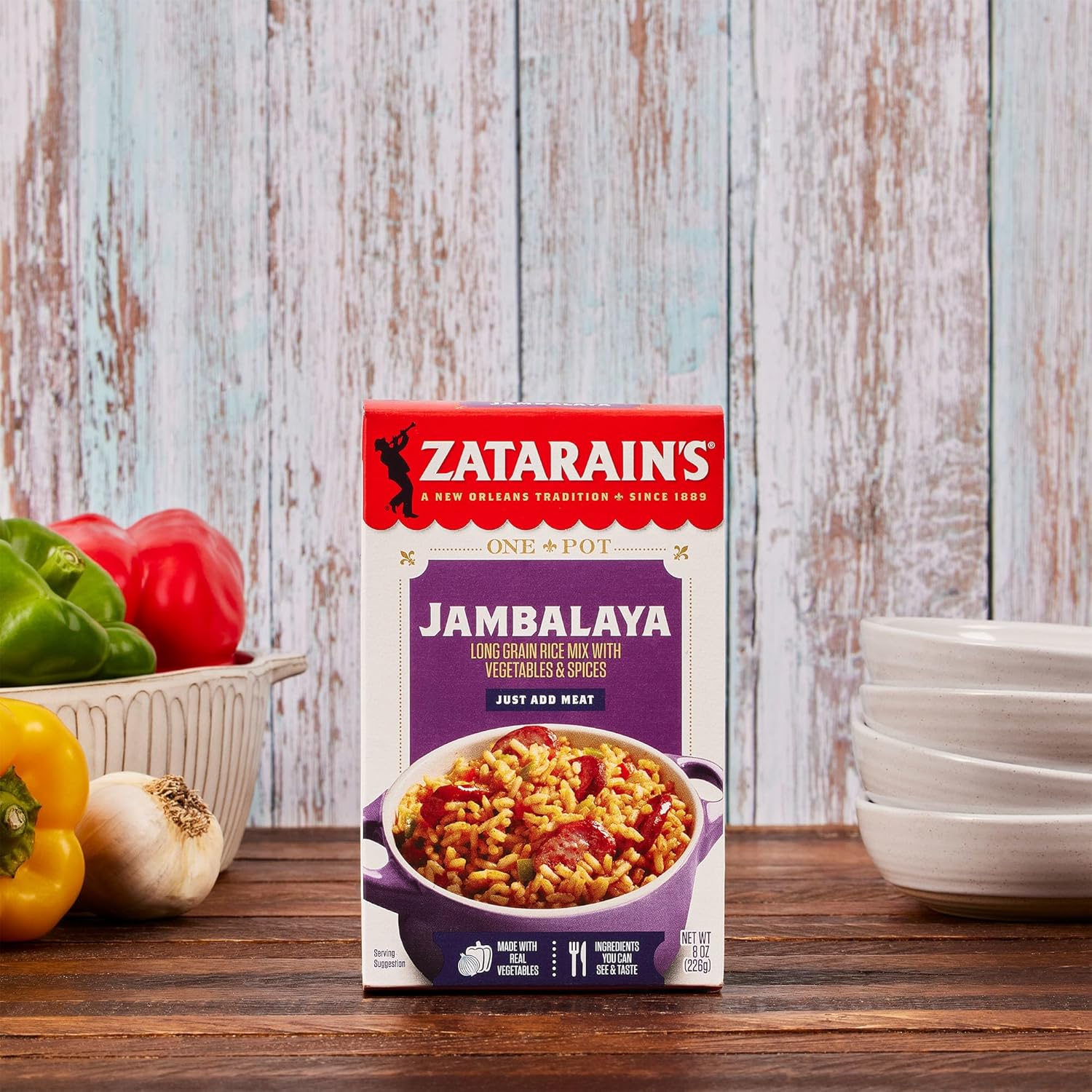 Zatarain's Jambalaya Rice Mix – Easy Weeknight Meal Base for Small Space Apartment Kitchens