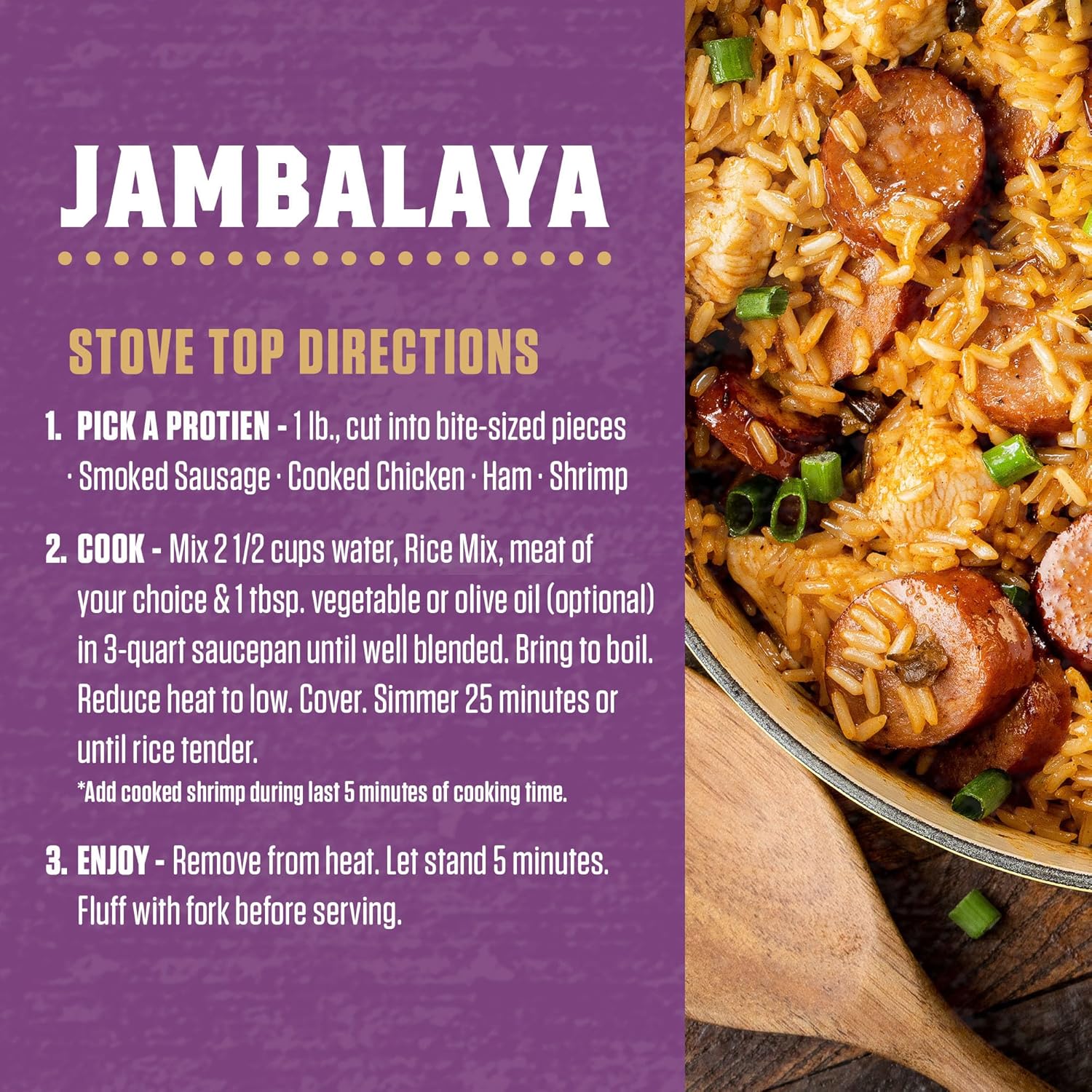 Zatarain's Jambalaya Rice Mix – Easy Weeknight Meal Base for Small Space Apartment Kitchens