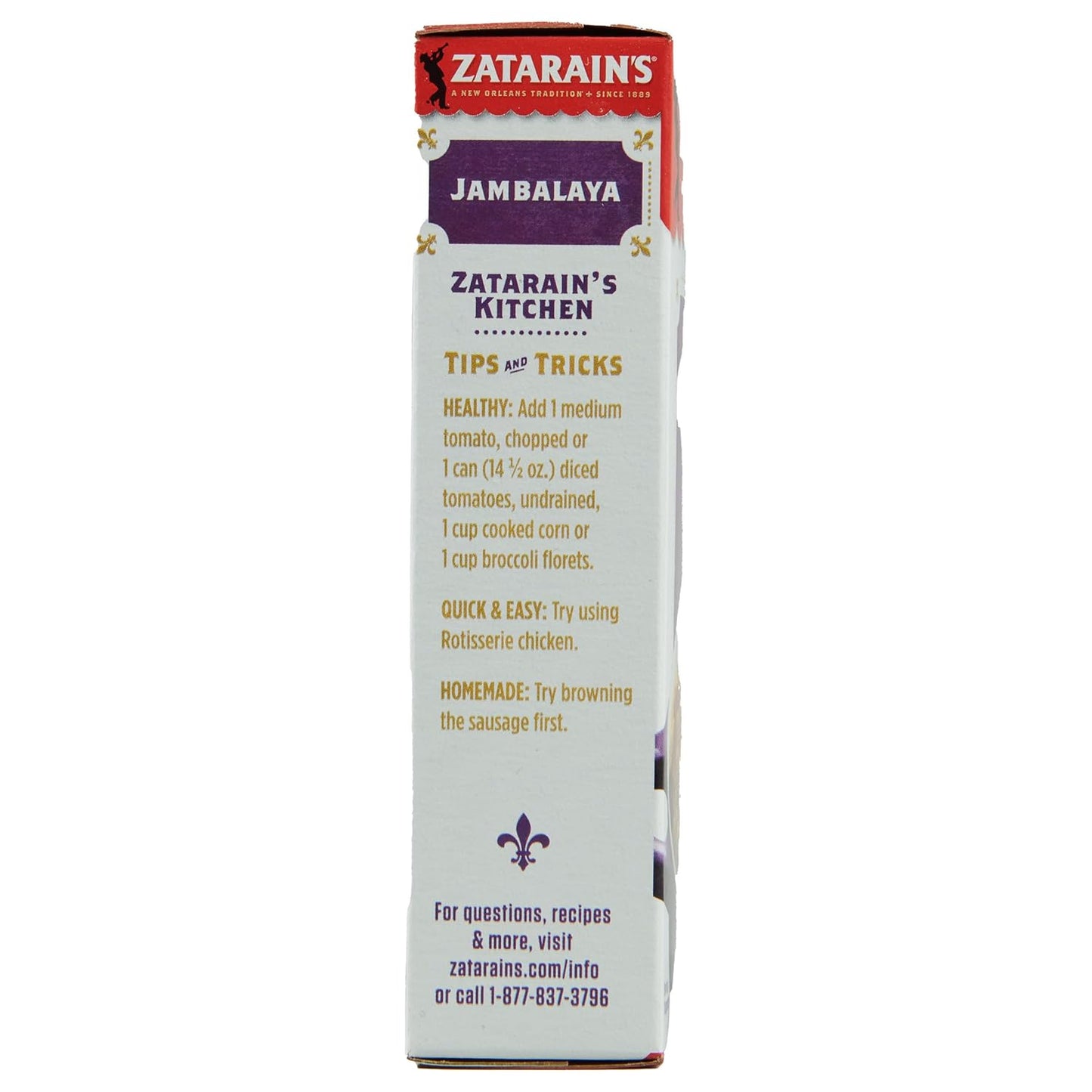 Zatarain's Jambalaya Rice Mix – Easy Weeknight Meal Base for Small Space Apartment Kitchens