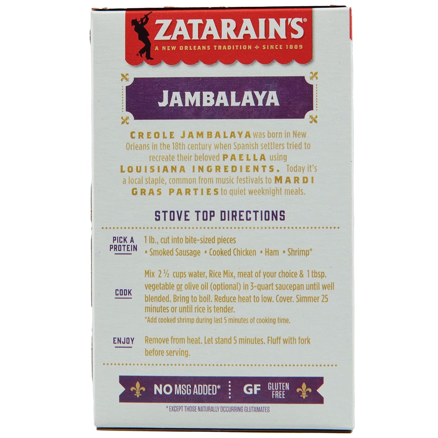 Zatarain's Jambalaya Rice Mix – Easy Weeknight Meal Base for Small Space Apartment Kitchens