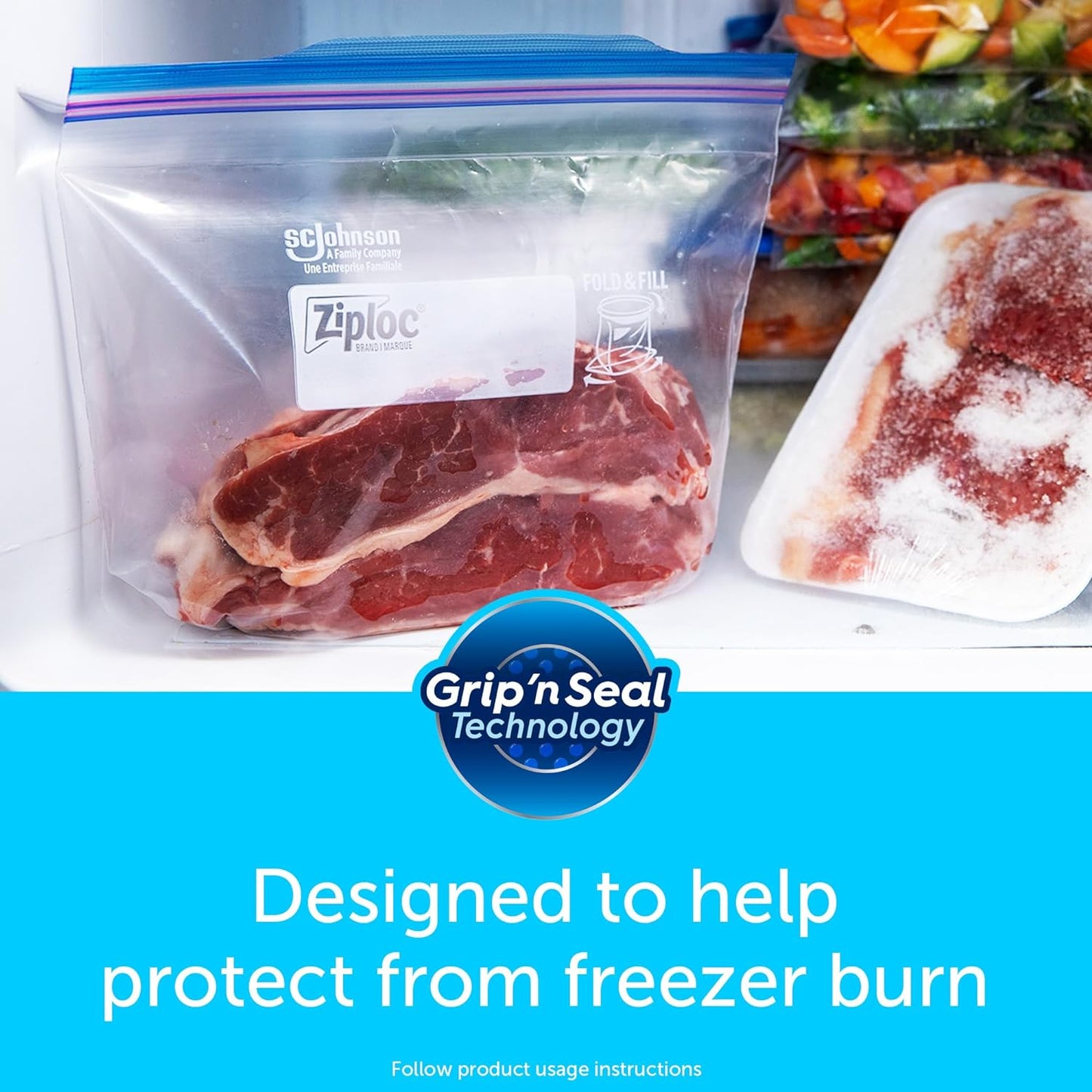 Ziploc Gallon Freezer Bags – Multi-Cycle Reusable Storage for an Effortless, Minimalist Pantry