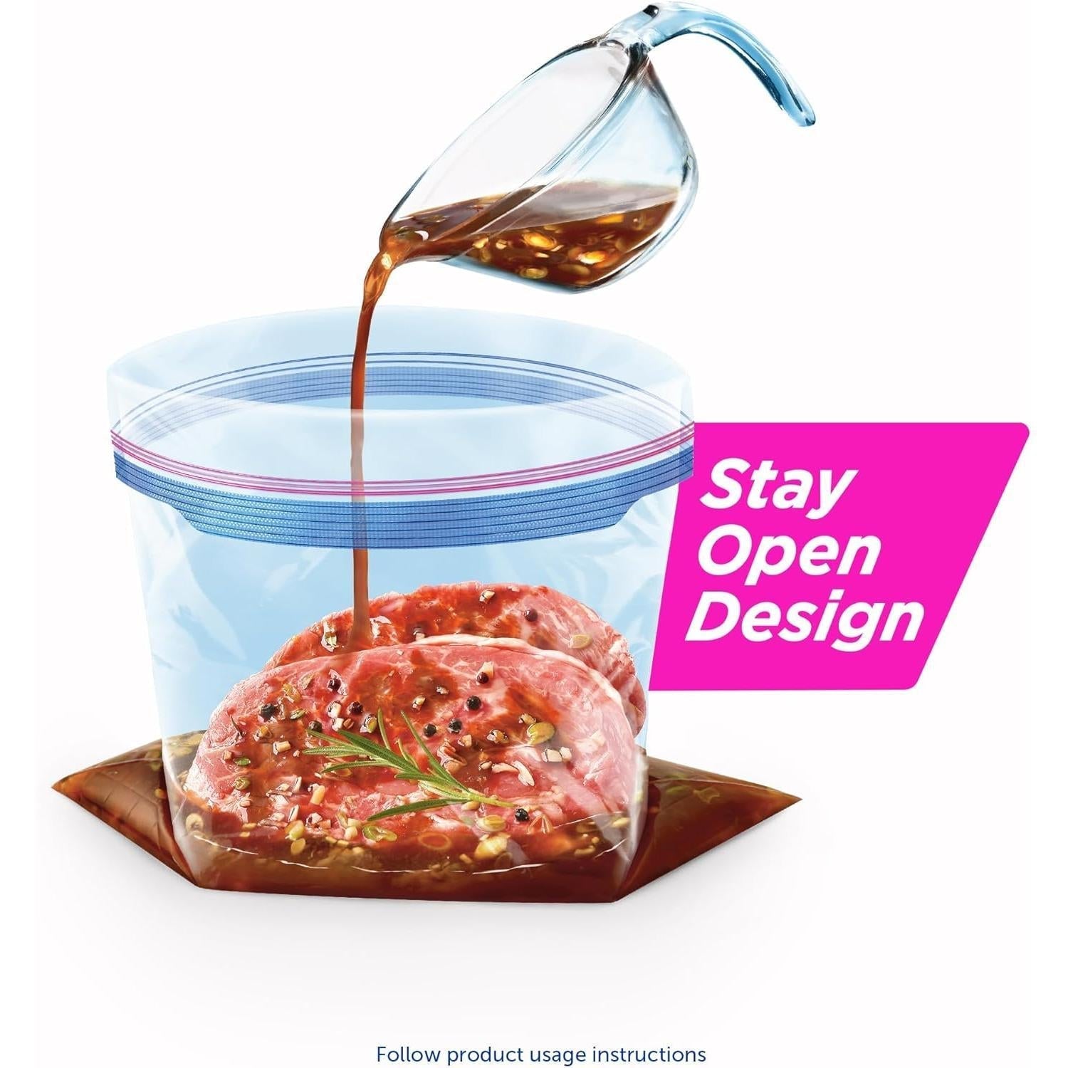 Ziploc Gallon Freezer Bags – Multi-Cycle Reusable Storage for an Effortless, Minimalist Pantry