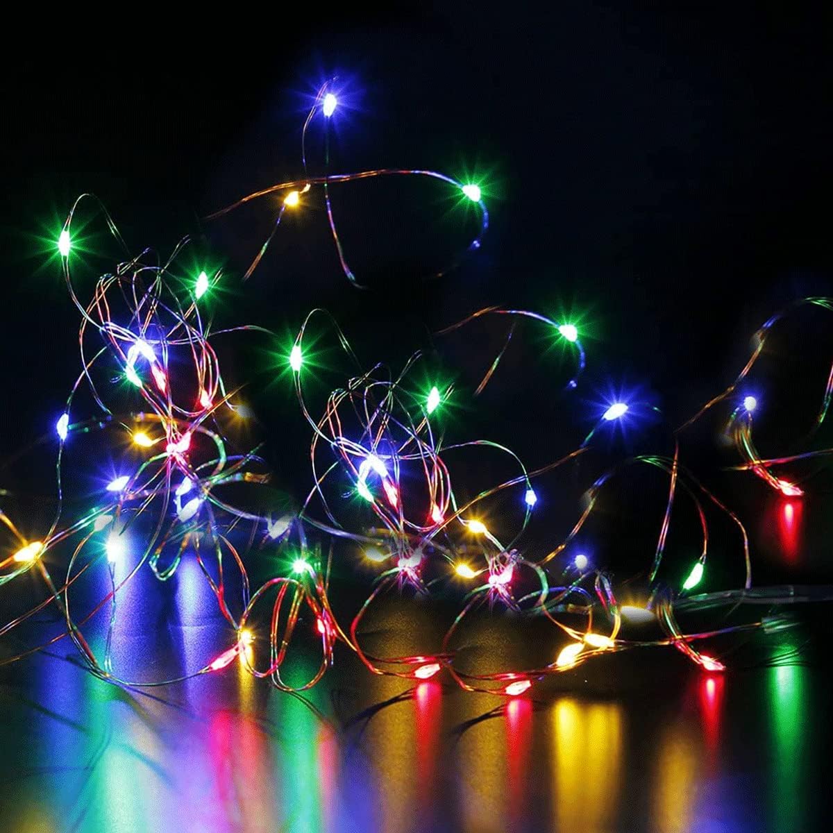 ZPH Battery Operated Firefly Lights – Waterproof String Lights for Fence, Garden, and Lawn Parties, 4 Pack
